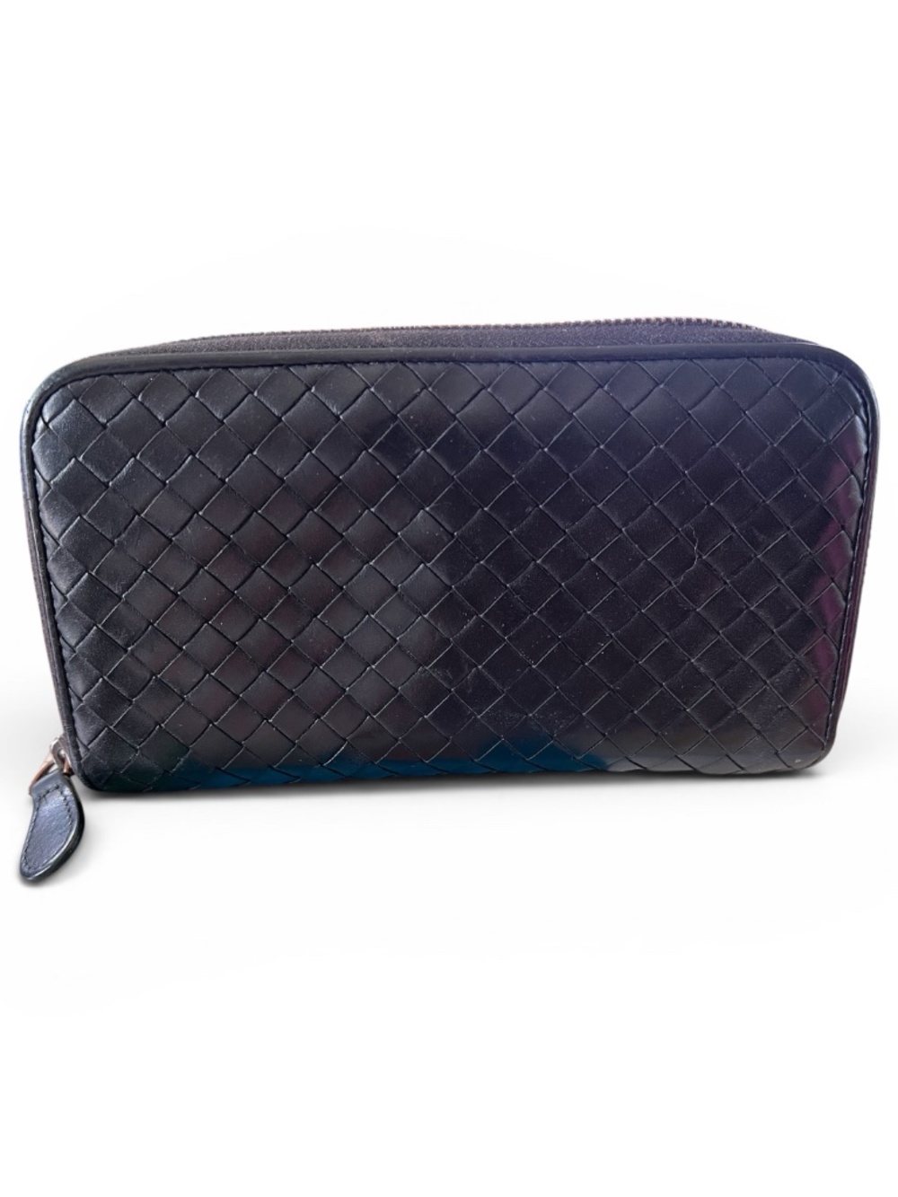 Bottega Veneta Intrecciato Zip-Around Wallet